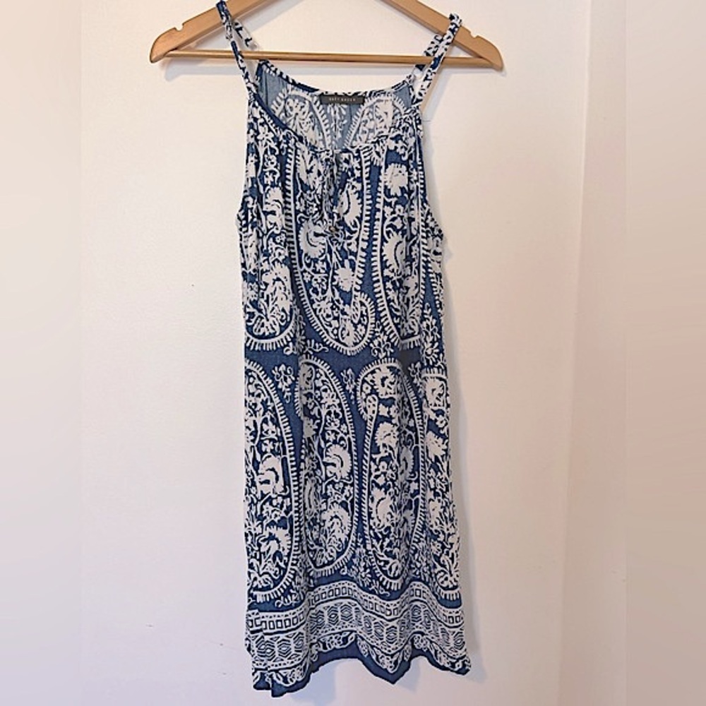 Suzy Shier blue & white summer dress